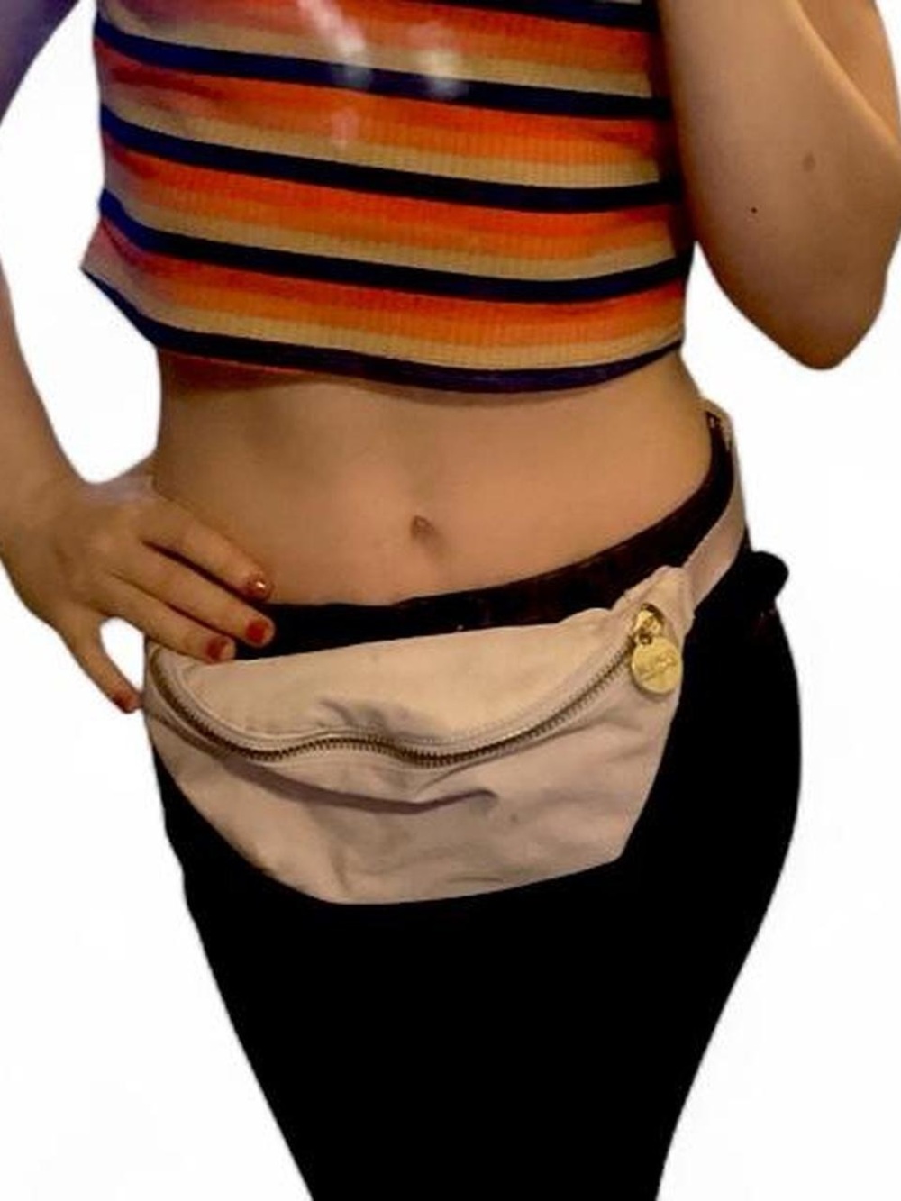 Stoney Clover Lane Pinkish Lavendar Fanny Pack with Gold Pull